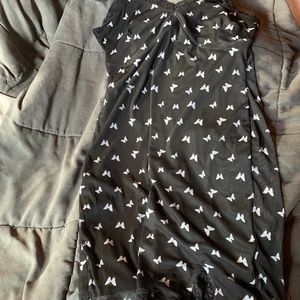Black and white size medium butterfly dress